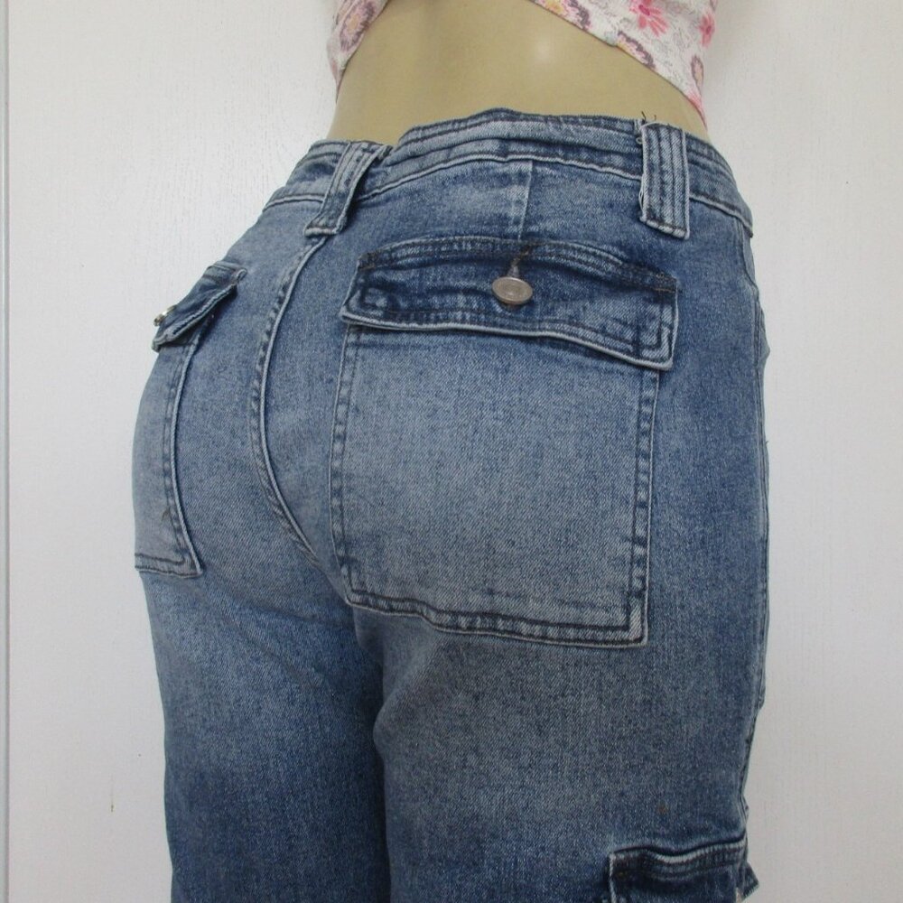 KANCAN Jeans Size 9/28 Cargo Crop Denim